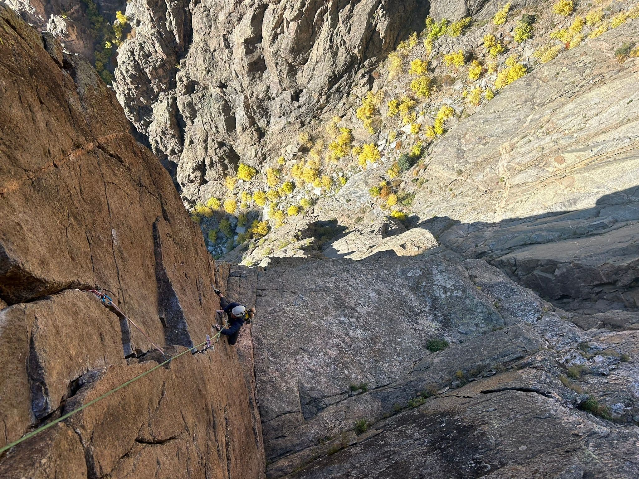 Climbing in the Black Canyon